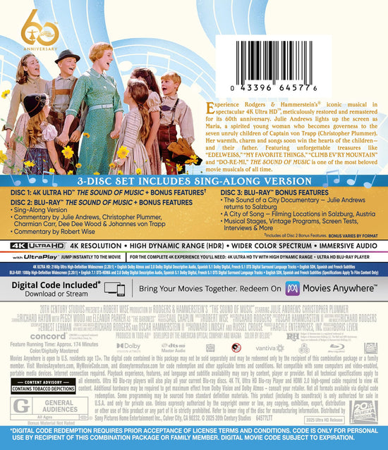The Sound of Music DVD — 4K UHD edition