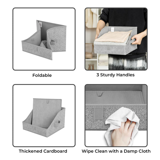 Trapezoid storage bins — versatile organizer baskets for shelves by Granny Says