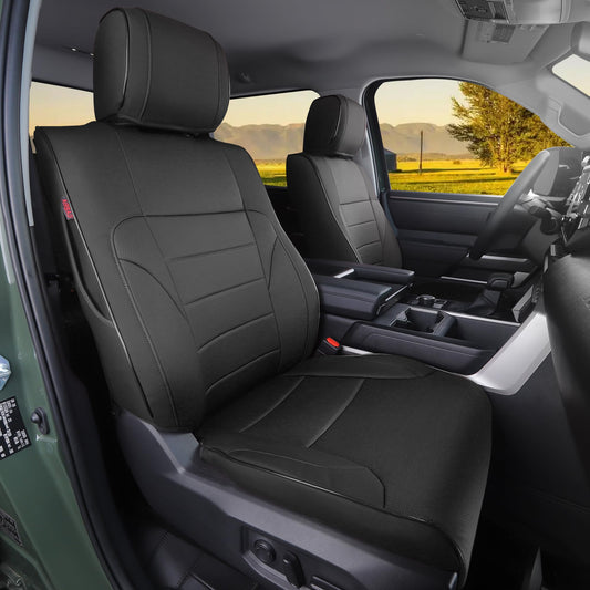 HKZ vehicle seat covers - Custom fit leather for Toyota Tundra 2022-2026 CrewMax and Double Cab
