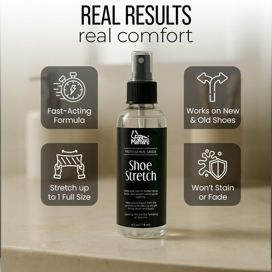 Textile deodorizer — Shoe stretch spray for leather and suede 4 oz by FOOTMATTERS