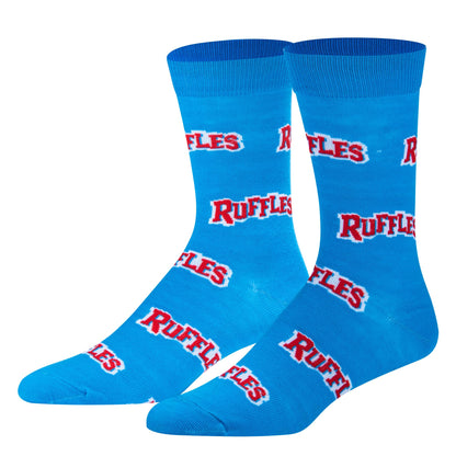 Crazy Socks snack food value bundle - 8-pack novelty crew socks gift set large sizes for men and women, soft and comfortable.