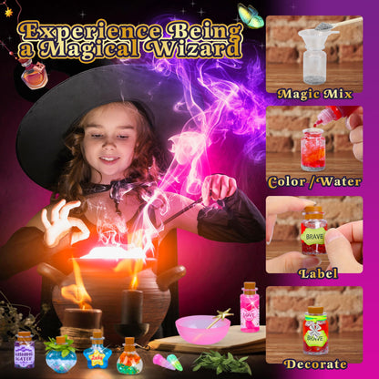 CARTELL fairy magic potions kit — 26 DIY mixed potion bottles for ages 6 and up