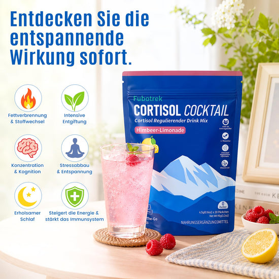 Jello Cortisol Cocktail Pulver, 20 Stücks Cortisol Senken zum Abnehmen