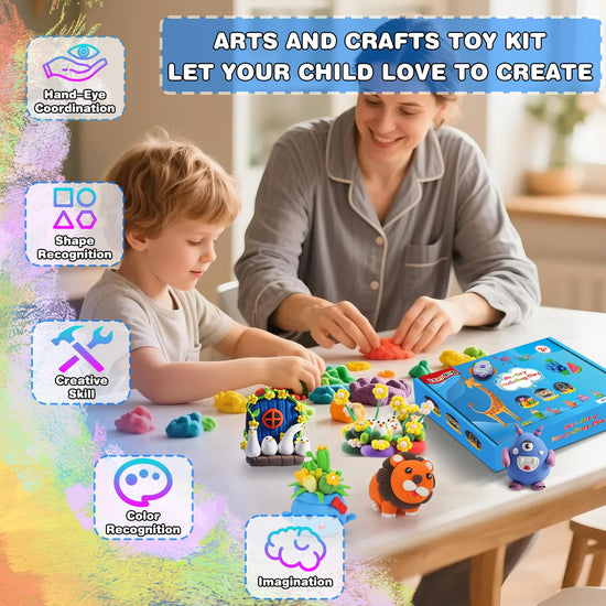 Sculpting material — Safe and non-toxic air dry clay for kids 3-12 years old