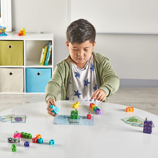 TOY_BUILDING_BLOCK — hand2mind MathLink Cubes Numberblocks 1-10 activity set