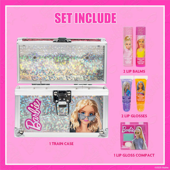 Make_up — Townley Girl beauty mini train case set with lip gloss and lip balm for girls