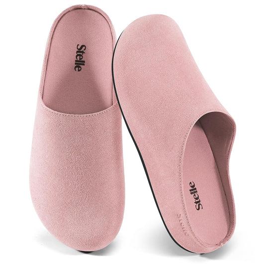 Stelle clogs - Arch support suede cork footbed sandals for women and men