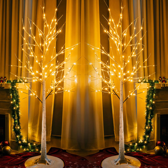 Dazzle Bright artificial tree — 6 ft Christmas birch tree