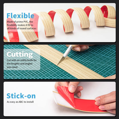 Art3d self adhesive vinyl floor transition strip — versatile laminate floor divider strip