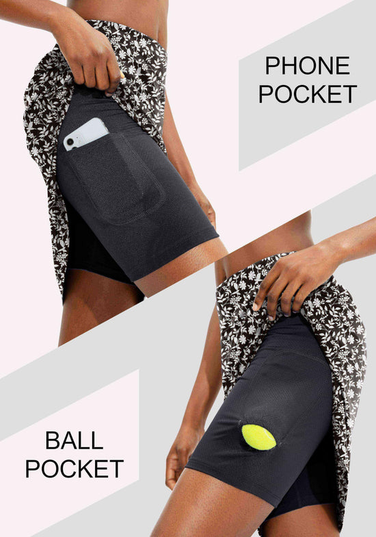 Viodia women's knee length skort — UPF50+ athletic tennis golf skirt for summer