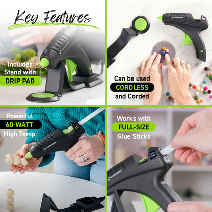 Surebonder hot glue gun — High temperature, cordless, 60W powerSurebonder hot glue gun — Cordless, high temperature, 60W power, specialty series CL-800F
