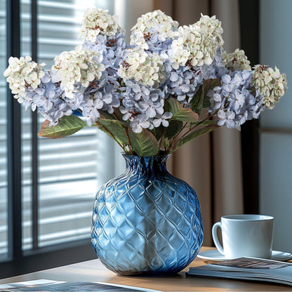 Ttranewsoo artificial hydrangea flowers for home and wedding decor, 8 pieces