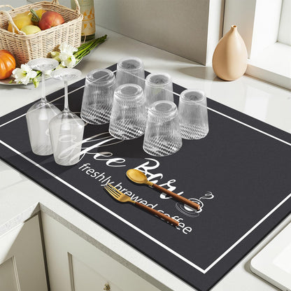 Findosom dish drying mat — absorbent and quick-drying design