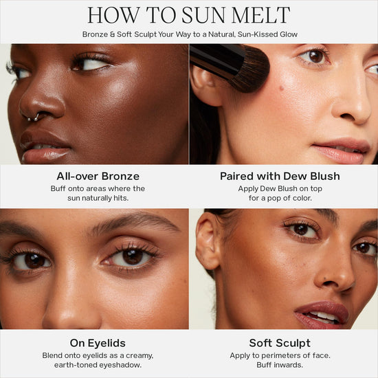 Saie sun melt bronzer — unique cream formula for natural warmth and glow