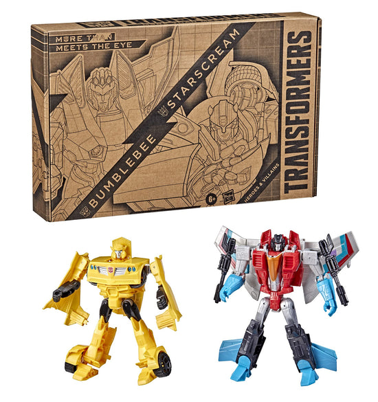 Toy figure — Transformers Bumblebee and Starscream 2-pack for kids 6 and up