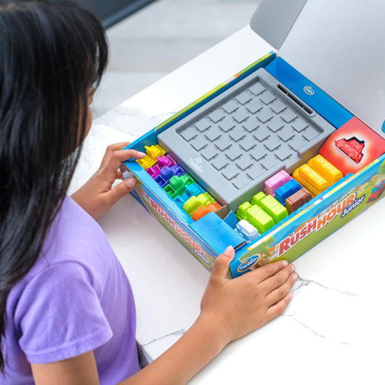 ThinkFun Rush Hour Junior — classic traffic jam logic game for kids