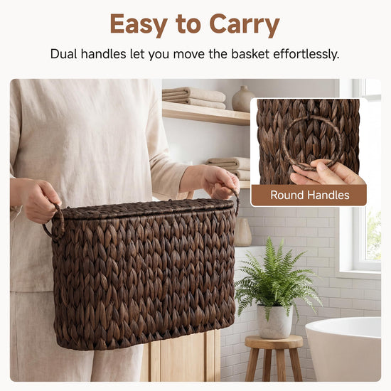 StorageWorks toilet paper holder — stores up to 6 rolls.