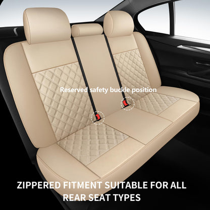 HChengkikz vehicle seat cover — Breathable and waterproof napa leather, beige