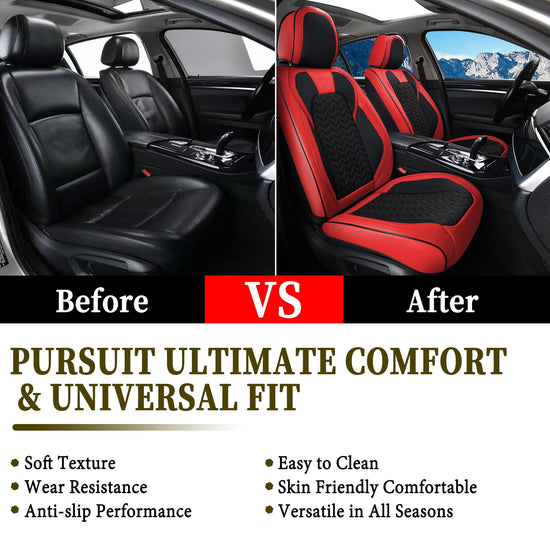 Coverado car seat cover — breathable faux leather for winter vehicles