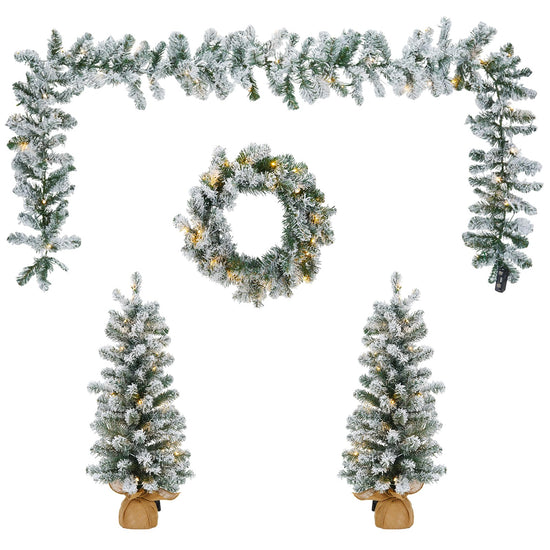 Edergoo prelit Christmas trees - prelit design for easy setup and decoration.