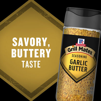 McCormick Grill Mates garlic butter seasoning — rich garlic flavor in a convenient blend