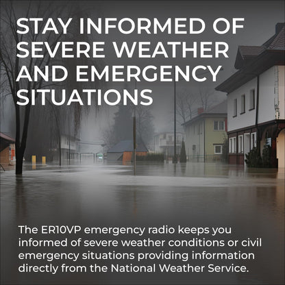 Midland radio — emergency crank with NOAA weather scan and alert system