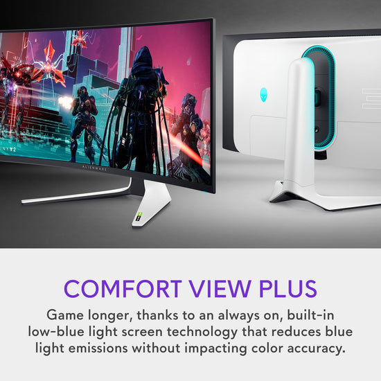 Alienware AW3423DW monitor — curved 34.18 inch Quantum Dot-OLED display at 175Hz