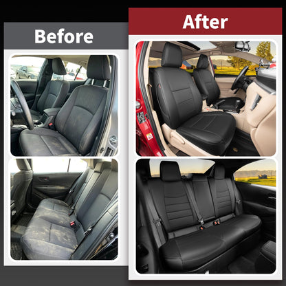 HKZ vehicle seat cover — Faux leather for 2014-2019 Toyota Corolla sedan