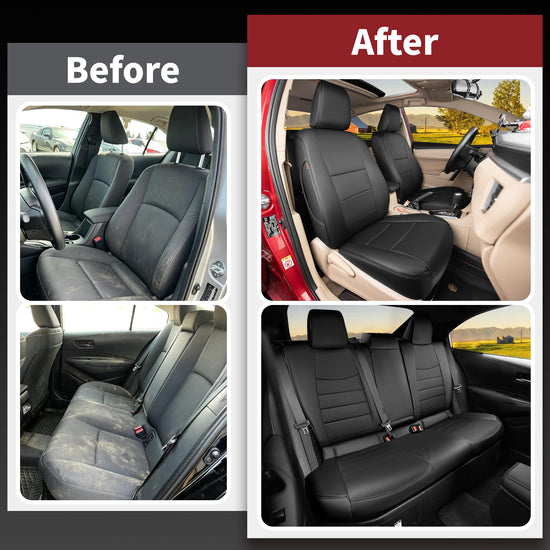 HKZ vehicle seat cover — Faux leather for 2014-2019 Toyota Corolla sedan