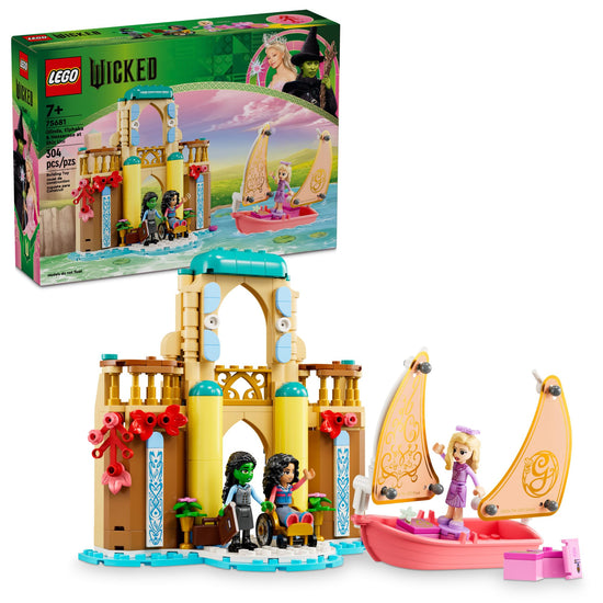 LEGO toy figure playset — Wicked Glinda, Elphaba & Nessarose at Shiz University