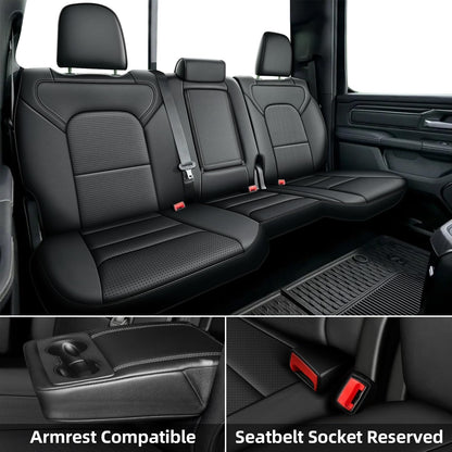 AOMSAZTO vehicle seat cover — faux leather full set for Ram 1500 and 2500 2009-2018