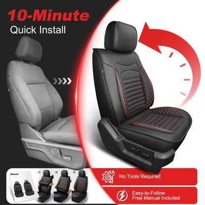 Vehicle seat cover — Custom fit waterproof leather for Ford F150 2009-2026