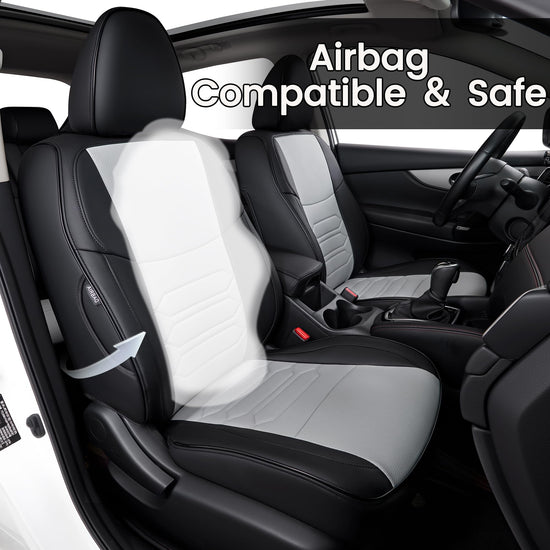 HKZ vehicle seat covers — Custom fit for Nissan Rogue 2020-2024 models, leatherette