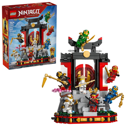 LEGO NINJAGO building toy - 15th anniversary ninja character display with minifigures 71866