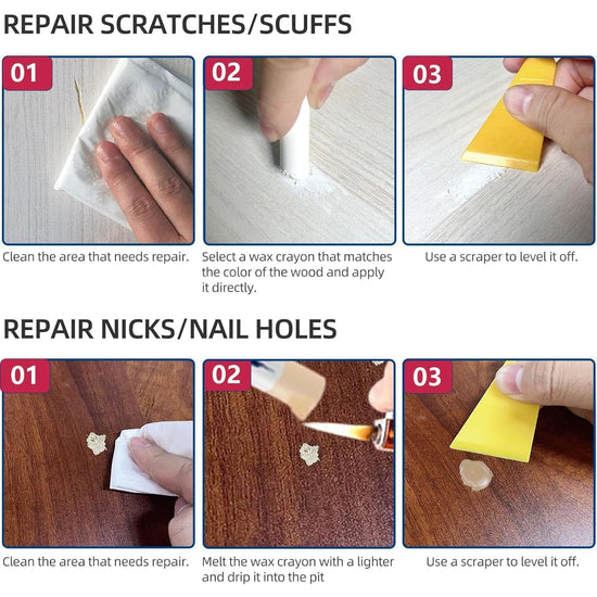 Kenbry wood furniture repair kit — includes filler for easy fixes