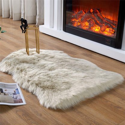 EasyJoy shaggy area rug — ultra soft faux fur design for home use
