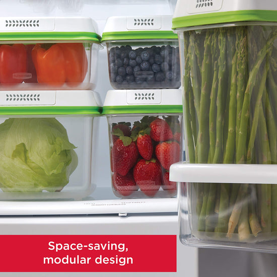Rubbermaid FreshWorks produce storage container — medium size design for freshness retention