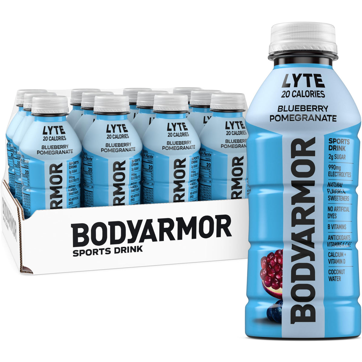 BODYARMOR LYTE drink — low-calorie peach mango flavor