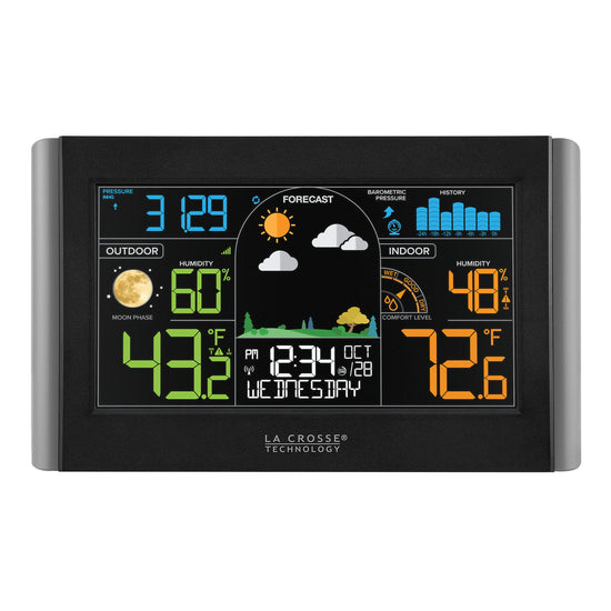 La Crosse Technology weather station — wireless color display