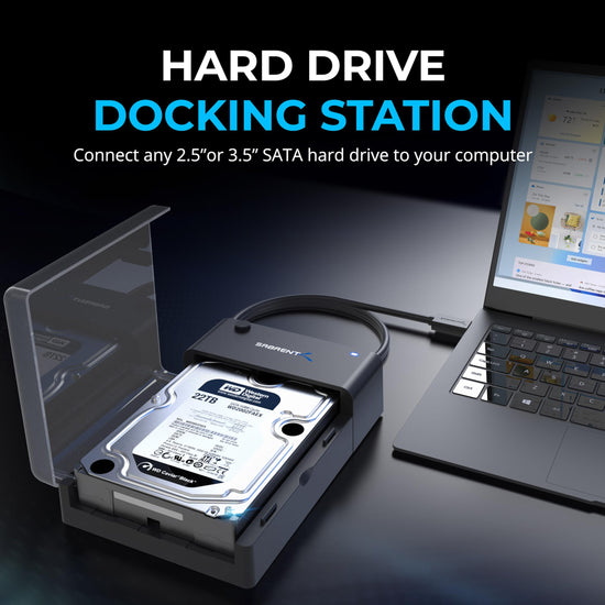 Sabrent hard drive enclosure — USB 3.0 to SATA lay-flat docking station