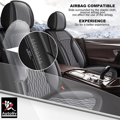 Vehicle seat cover — Custom fit leather for KIA Rio 2013-2025 front seats