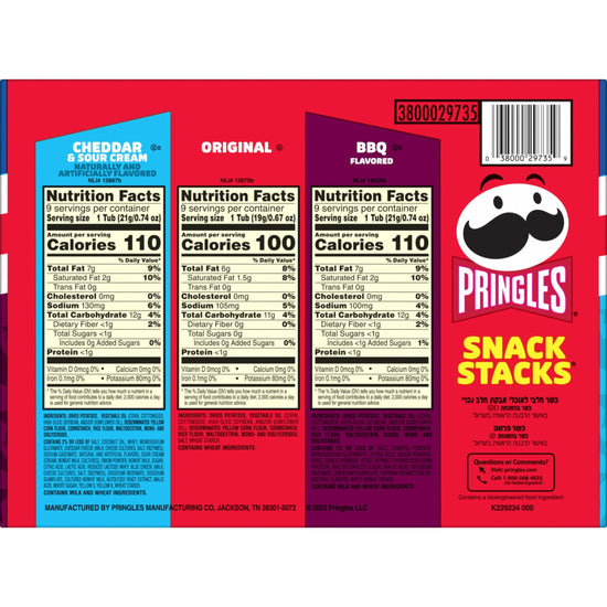 Pringles snack chips with unique flavors