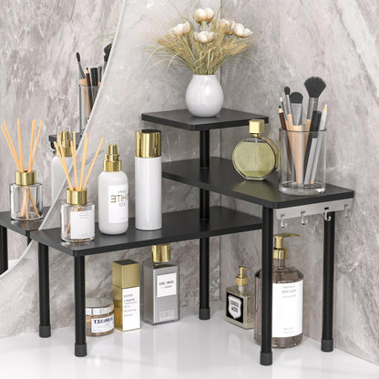 JayRex countertop corner shelf - 3 tier bathroom and kitchen organizer.
