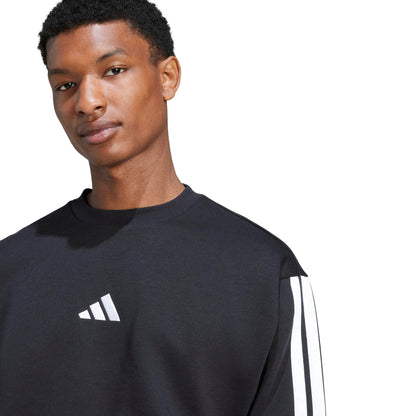 adidas sweatshirt — essentials fleece 3-stripes design