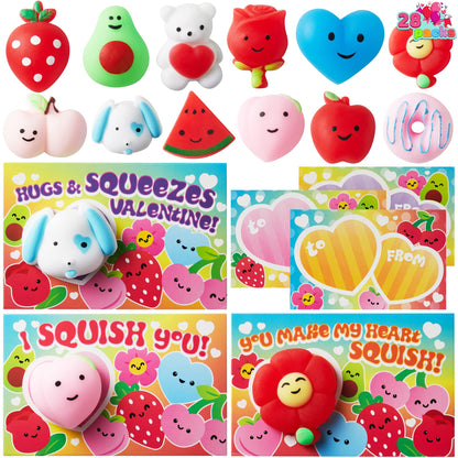 JOYIN squeeze toy - 28 pack of cute kawaii mochi squishy toys