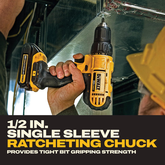 Dewalt drill — 20V max cordless compact driver kit