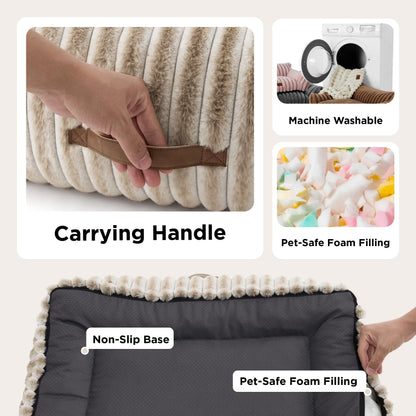 Bedsure pet bed mat — Fluffy cat sofa with removable washable cover