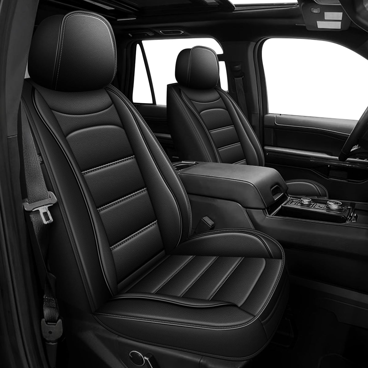 AOMSAZTO vehicle seat cover - waterproof leather cushions for Ford Expedition 2011-2021
