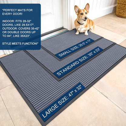OLANLY rug — waterproof heavy duty doormat for indoor outdoor use