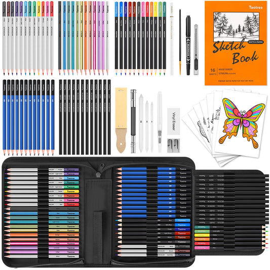 Taotree writing instrument — 81 pack art supplies for adults and artists gifts